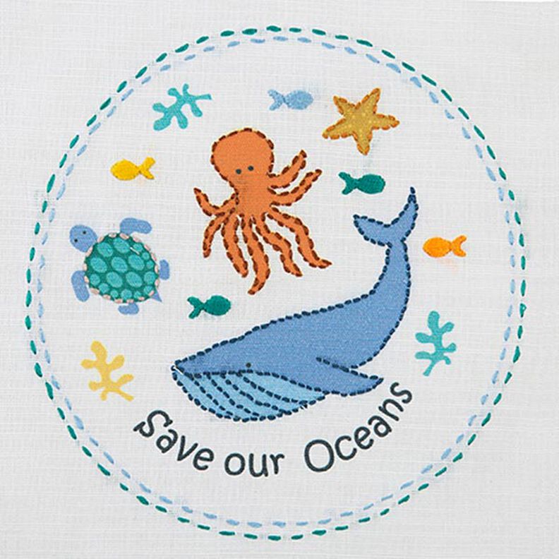 Broderikit för nybörjare Save our Oceans,  image number 2