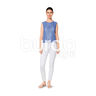 Byxor / jeans, Burda 6543,  thumbnail number 10