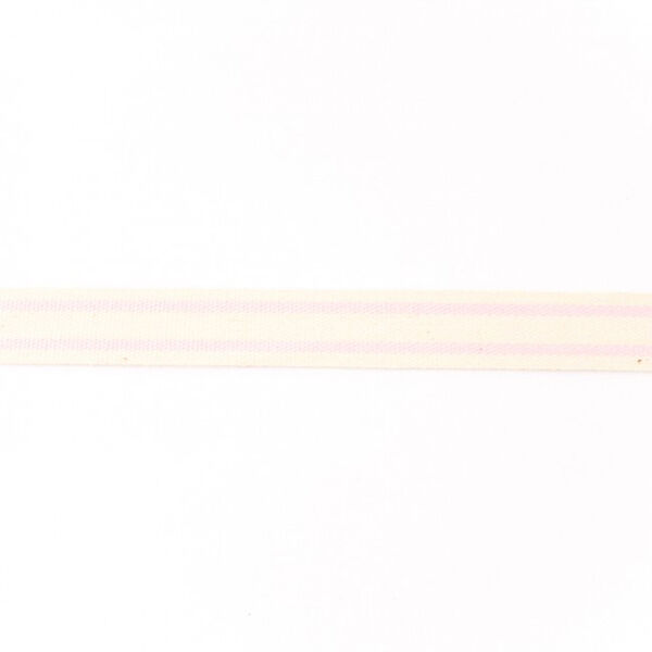 Vävt band Bomull ränder – rosa,  image number 1