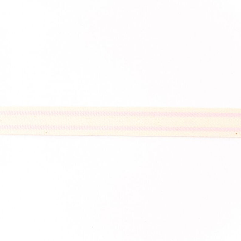 Vävt band Bomull ränder – rosa,  image number 1