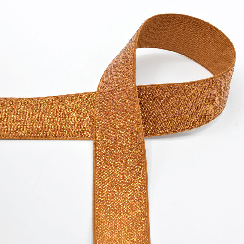 Elastiskt band metallic [40 mm] – brons,  image number 1