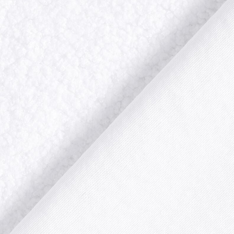 Stoppningstyg fårskinnslook – vit,  image number 3
