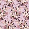 Bomullsjersey Digitaltryck med stora liljor – pastellviolett/gråbeige,  thumbnail number 1