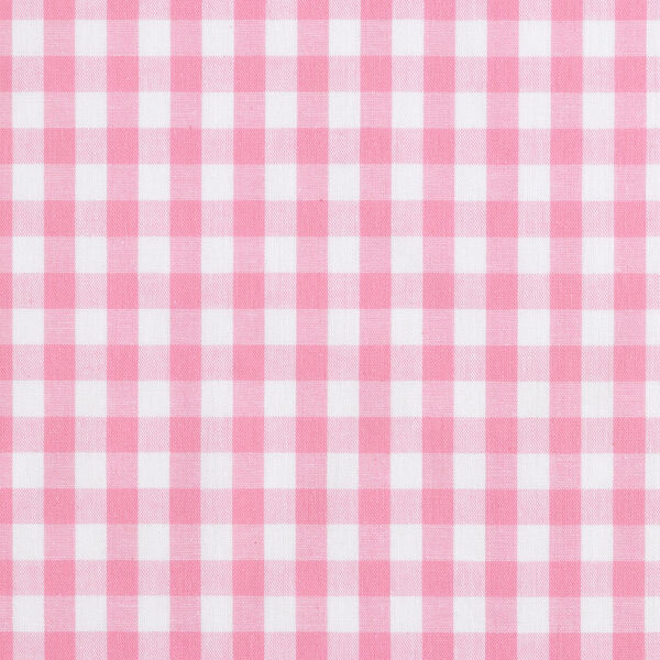 Bomullstyg Vichy - 1 cm – rosa, image number 1