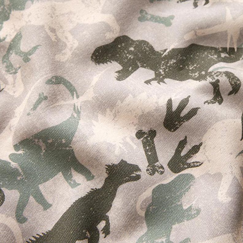 Sweatshirt Ruggad kamouflage-dinosaurier Melange – ljus gråbrun/vass,  image number 2