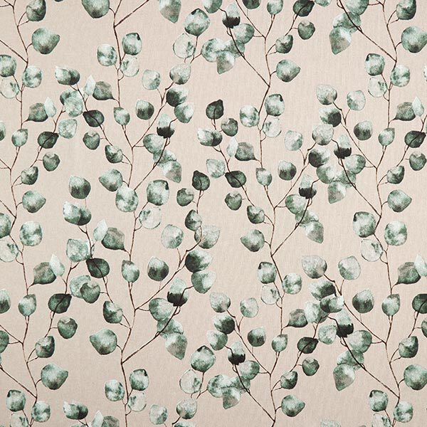 Dekorationstyg Halvpanama Eukalyptus – natur/mint,  image number 1