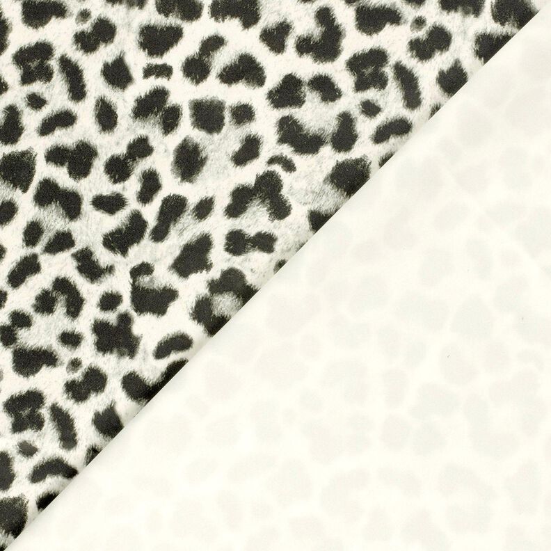 snöleopard i stretchvelour – elfenbensvit/svart, image number 4