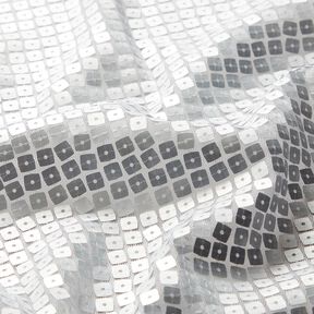 Paljettyg rutor – silvermetallic, 