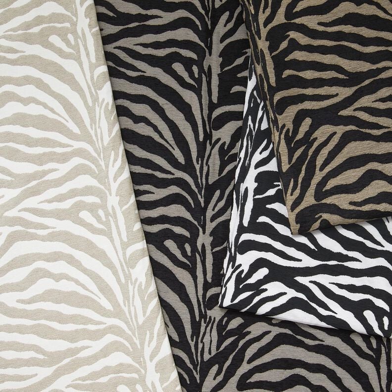 Stoppningstyg Jacquard zebra – anemon/natur,  image number 5