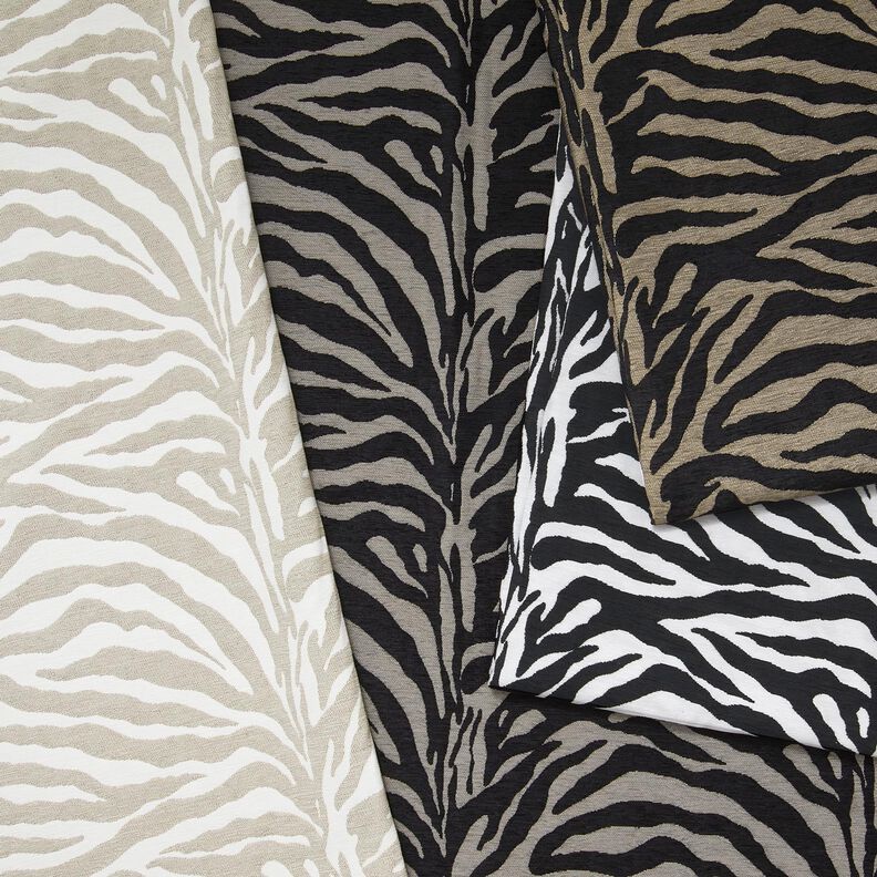 Stoppningstyg Jacquard zebra – anemon/natur, image number 5