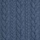 Jerseyjacquard Cloqué Flätat mönster – jeansblå,  thumbnail number 1