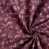 Bomullstyg Kretong späda blommor – druva,  thumbnail number 3