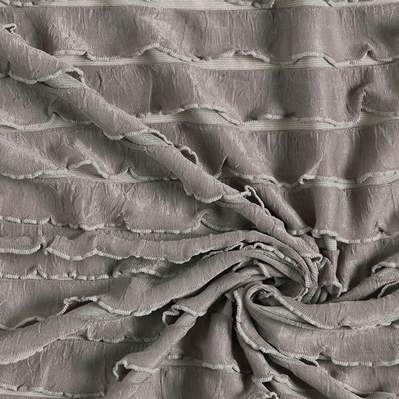 volangjersey batik horisontella ränder – mörk gråbrun,  image number 3