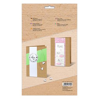 Menykort av kraftkartong 200g/m² [ 6 styck ] – anemon, 