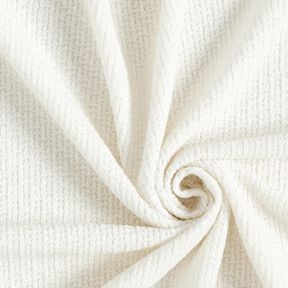 Chenille Stickad jacquard glitter – elfenbensvit/silvermetallic, 