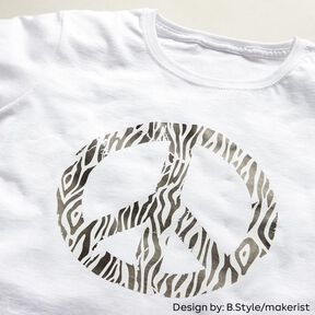 Flexfolie design zebra Din A4 – svart/vit, 