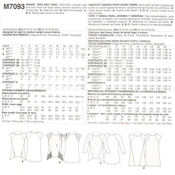 Toppar|Tunika, McCalls 7093 | 32 - 48,  image number 11