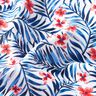 Baddräktstyg Blommor och palmblad – vit/indigo,  thumbnail number 2