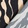 Viskostyg abstrakt zebra mönster – svart/ljusbeige,  thumbnail number 4