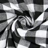Bomullstyg Vichy rutig 1,7 cm – svart/vit,  thumbnail number 2