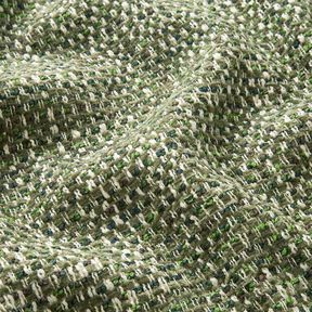 Stoppningstyg färgglad bouclé-look – mörk furu/kräm, 