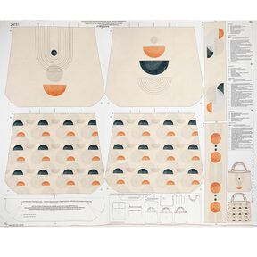 Väskor Panel Canvas skandi färgark – natur/currygul, 