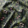 Outdoortyg Canvas Blad och blommor – mörkgrön/pastellviolett,  thumbnail number 2