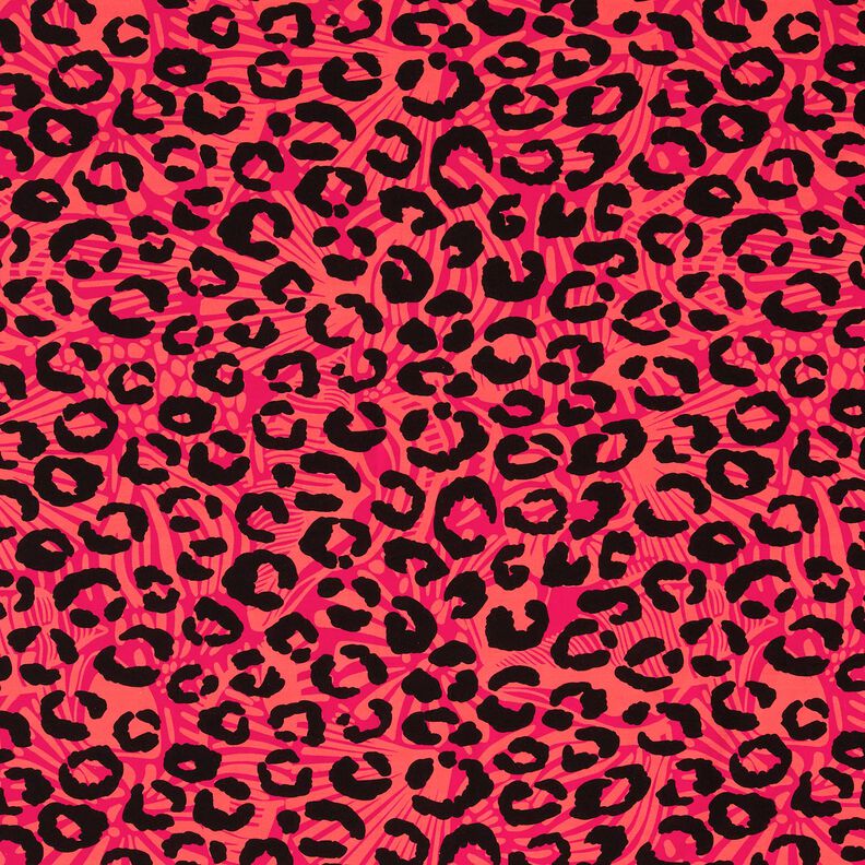 French Terry Sommarsweat lejon och blommor – pink/brandgul, image number 1