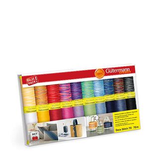 Sytrådsset Deco Stitch 70 [20 spolar vardera 70m] | Gütermann, 