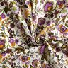 Bomullspoplin paisley-blommor – elfenbensvit/rödlila,  thumbnail number 3