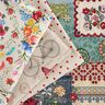 Dekorationstyg Gobeläng jeans-patchwork – ljusbeige/jeansblå,  thumbnail number 5