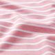 GOTS Bomullsjersey remsa | Albstoffe – rosa/vit,  thumbnail number 2