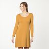 Bomullsjersey medium enfärgad – currygul,  thumbnail number 4