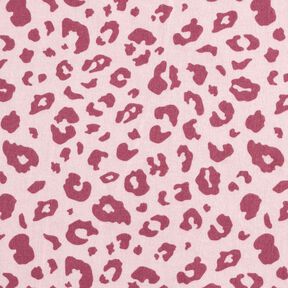 Bomullsflanell leopardm&ouml;nster &ndash; rosa/pink, 