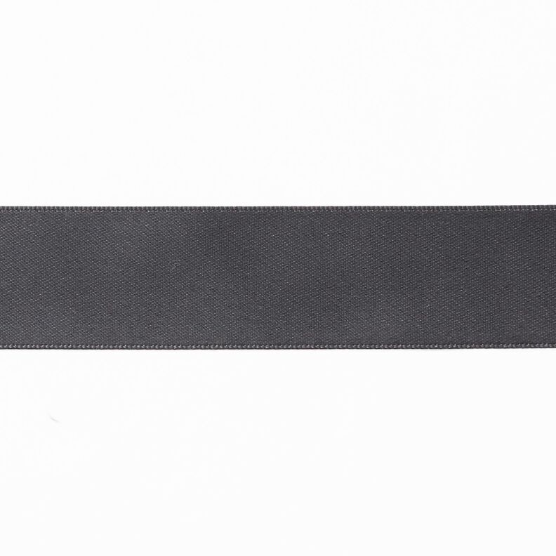 Satinband [25 mm] – mörkgrå,  image number 1