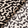 Möbeltyg Jacquard Abstrakt leopardmönster stort – svart/sand,  thumbnail number 4