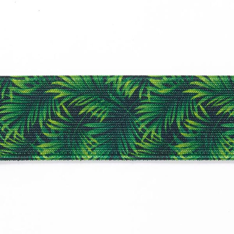 Resårband Jungle  [ 3,5 cm ] – gräsgrönt,  image number 1