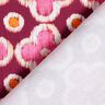 Dekorationstyg Canvas Broderi-look – bordeauxröd/pink,  thumbnail number 4