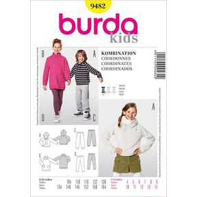 Shirt med kapuschong / Joggingbyxor…, Burda 9482, 