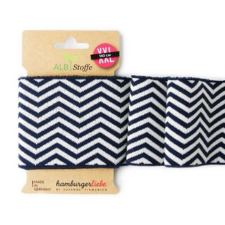 EKOLOGISKA STICKADE MUDDAR CUFF ME ICON GLOW  [140 CM | 8 CM]  | Albstoffe | Hamburger Liebe, 