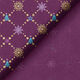 Bomullstyg Poplin julinspirerade romber – aubergine/guld,  thumbnail number 4