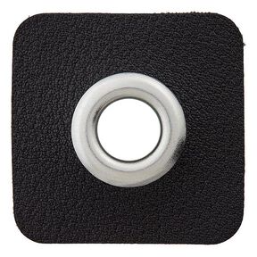 Fuskläder Öglelapp [ 8 mm ] – svart/silver, 