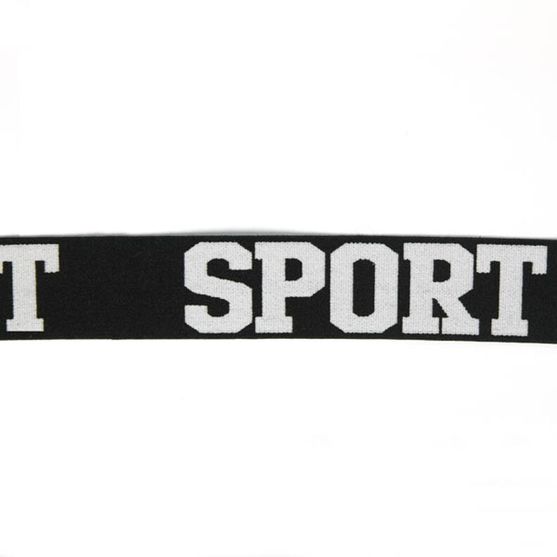 Gummiband Sport – svart/vit,  image number 1