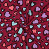 Sweatshirt Ruggad färgglada hjärtan | Poppy Fabrics – hallon,  thumbnail number 3