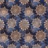 French Terry Sommarsweat mandala | Glitzerpüppi – marinblå/apricot,  thumbnail number 1
