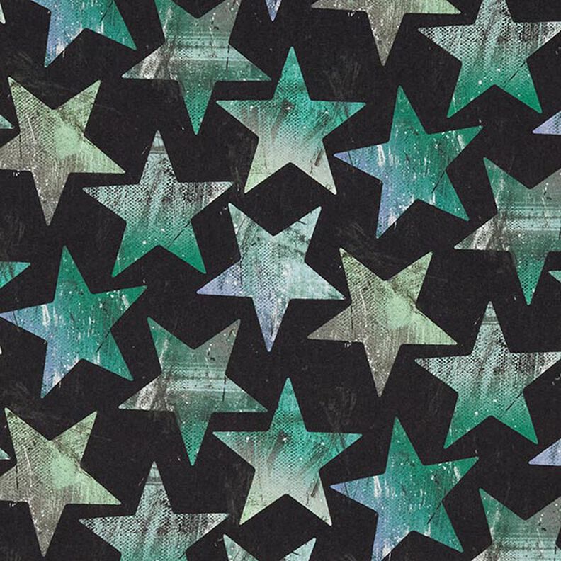 Softshell Stjärnor – svart/grön,  image number 1