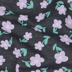 Sweatshirt Blommor | by Poppy – antracit/fläder, 