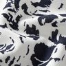 Viskos-linne-mix Abstrakta blommor &ndash; vit/nattbl&aring;,  thumbnail number 2
