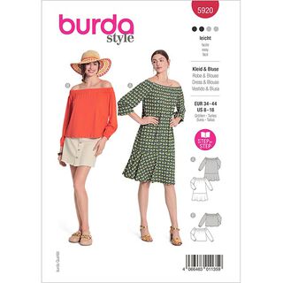 Klänning | Blus  | Burda 5920 | 34-44, 