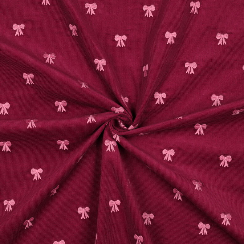 Babymanchester broderade rosetter | Poppy Fabrics – karminröd, image number 3